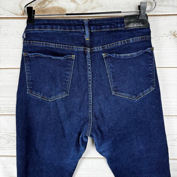 !iT Amanda Dark Wash High Rise Slim Ankle Denim Jeans Size 12 - Picture 5 of 10